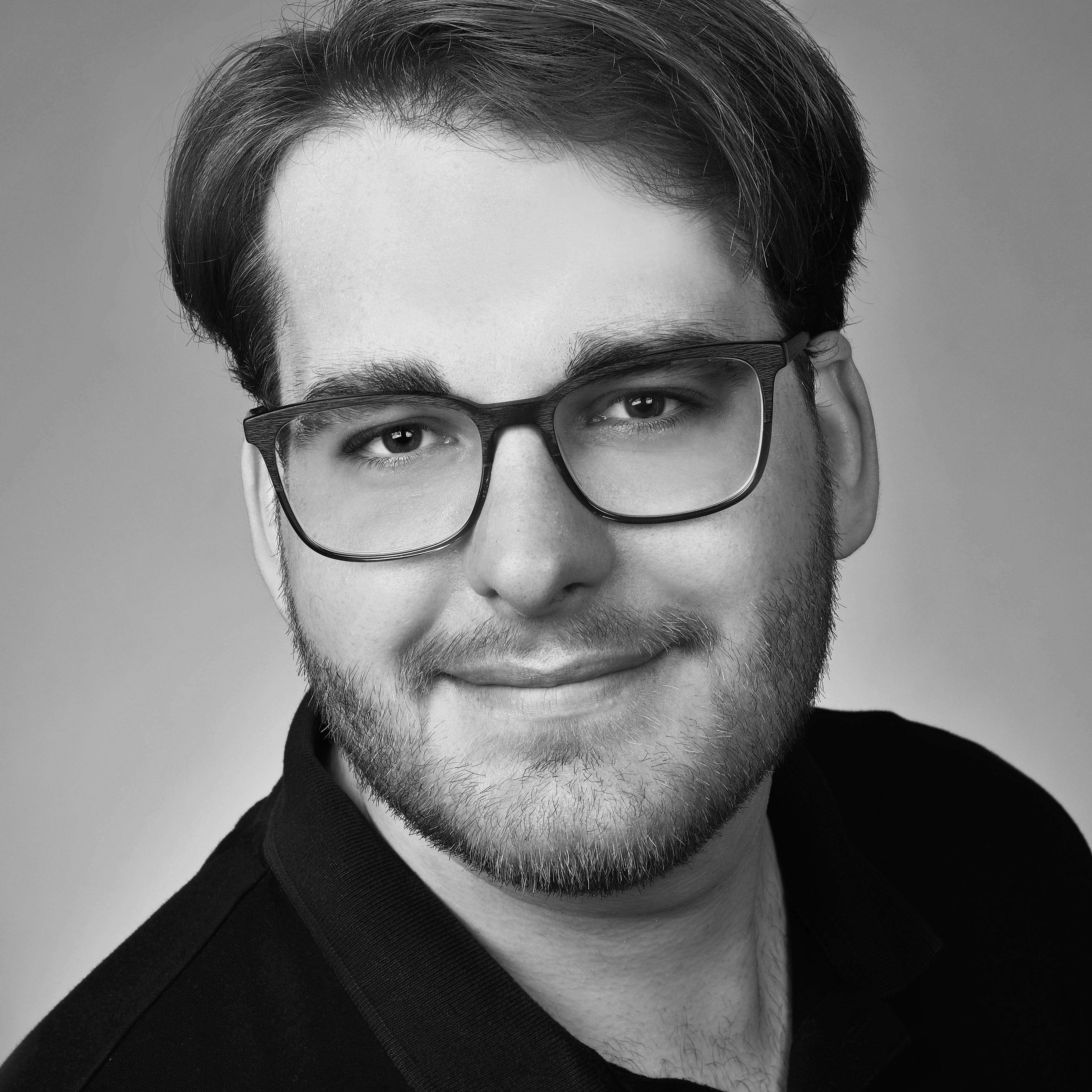 Profilbild in Schwarz Weiß